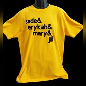Sade & Mary J Blige & Erykah Badu & Jill Scott Tshirt. Size XL. Option Sizes